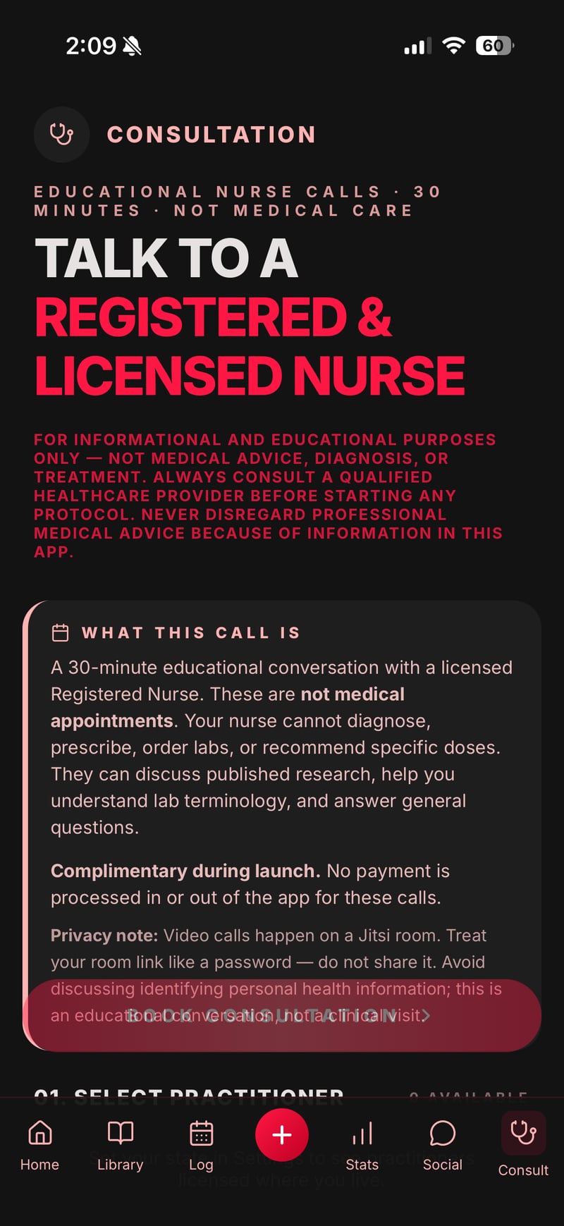 PepChamp Consultation — book a Registered Nurse